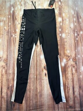 Under Armour Women’s HeatGear Mesh Panel Reflective Logo Workout Leggings Sz M